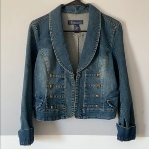 Baccini Slightly Distressed Jean Jacket